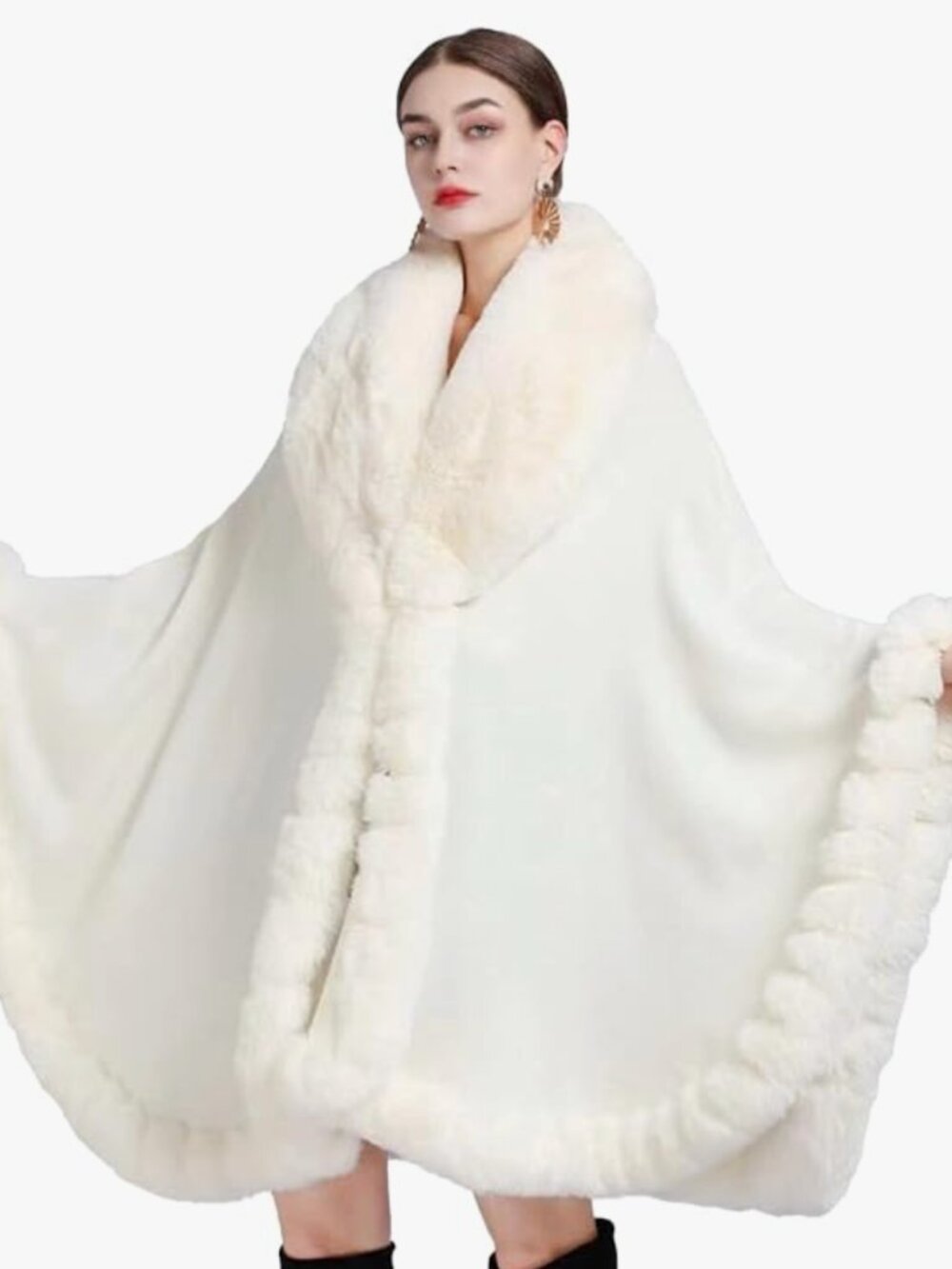 Women's Faux Fur Collar Cloak/Poncho/Shawl/Wrap Evening Wear
